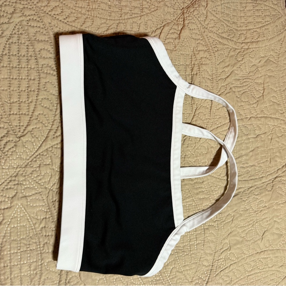 Senita Athletics Black and White Sports Bra